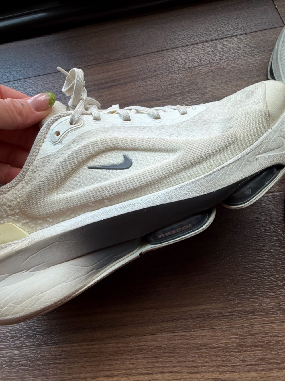 Nike Cream and Black athletic sneakers - Picture 6 of 8